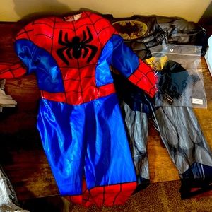 2- 2T costumes. Spider-Man and Batman. Batman comes with accessories.